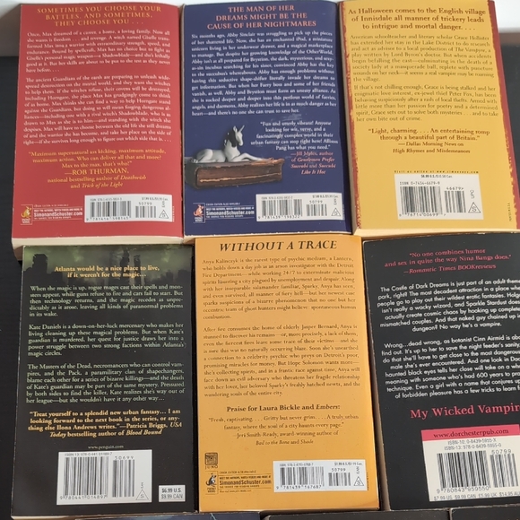 Fantasy and Paranormal Books, Vampires 10 Paperbacks Ilona Andrews, Macalister - Picture 9 of 16